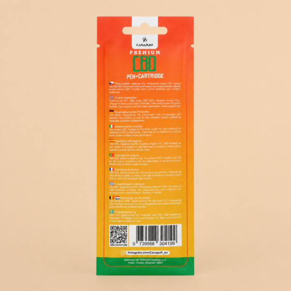 Canapuff REST – Pen + cartouche CBD 95 % – 1 ml