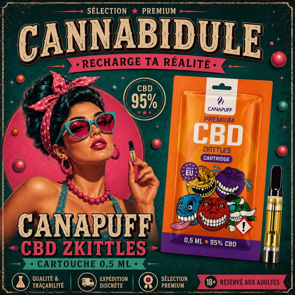 Cartouche CBD 95% Zkittles Canapuff – 0,5 ml