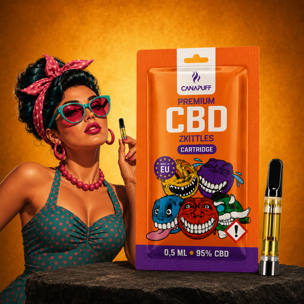 Cartouche CBD 95% Zkittles Canapuff – 0,5 ml