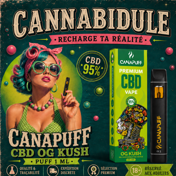 Puff CBD OG Kush 95% Canapuff - 1 ml