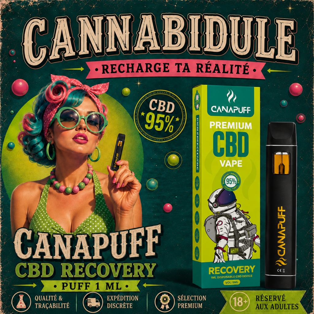 Puff CBD Recovery 95% Canapuff - 1 ml