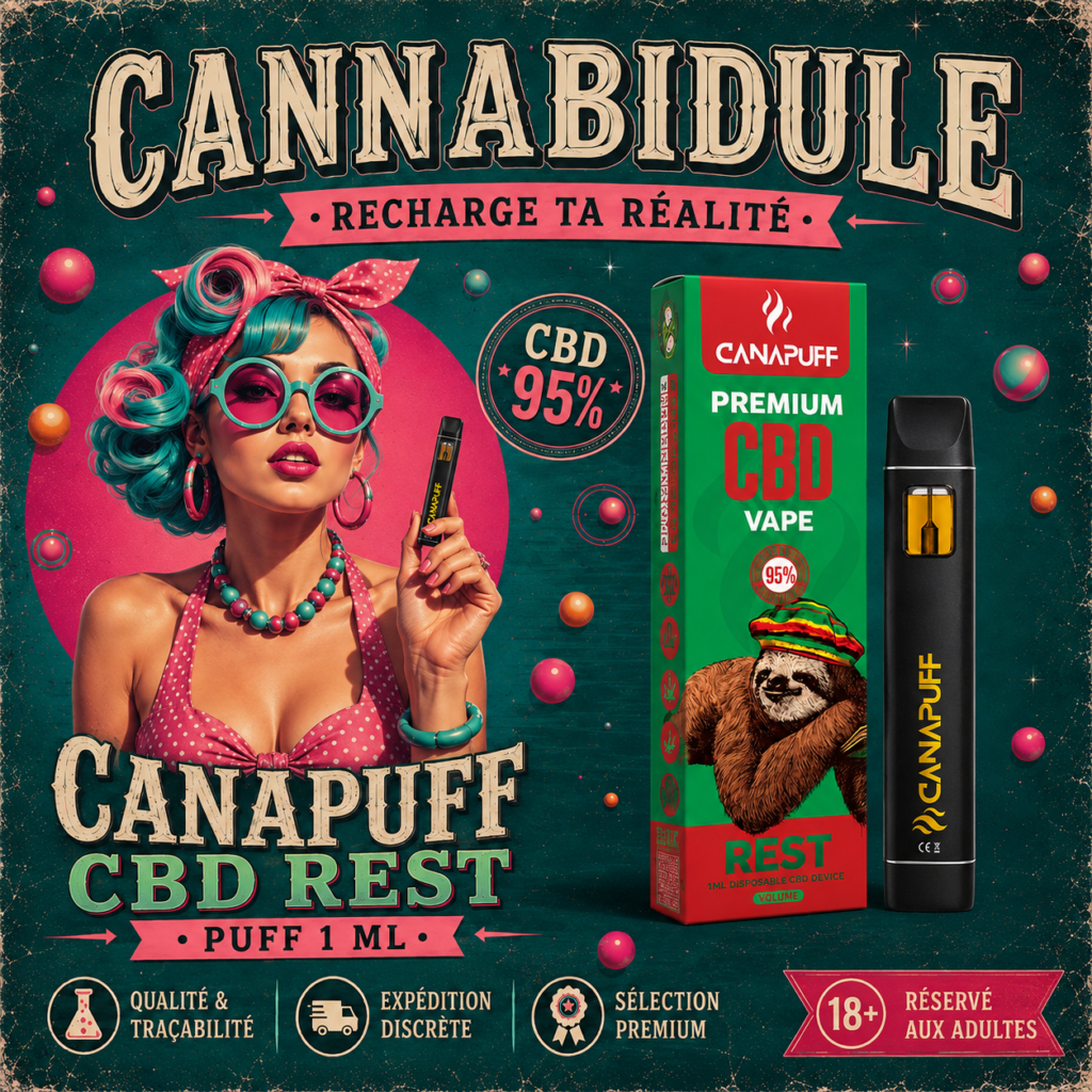 Puff CBD Rest 95% Canapuff – 1 ml